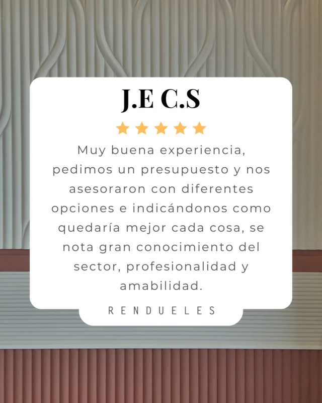 💬 Nos apasiona ayudarte a encontrar la mejor opción, con profesionalidad, cercanía y conocimiento.
Gracias por confiar en nuestro equipo 🙌

📍 Ronda de Nelle, 142 – A Coruña
📞 981 25 81 30

#ComprometidosContigo #ClientesFelices #AsesoramientoPersonalizado #RenduelesDecoracion