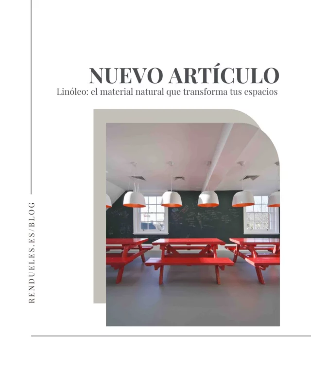 🌿 Hace unas semanas os presentamos el linóleo, un revestimiento natural, resistente y sostenible que ha conquistado a arquitectos y diseñadores.

📝 Hoy os dejamos más información en nuestro blog para que descubráis todo lo que este material puede aportar a vuestros espacios:
✅ Origen natural y biodegradable
✅ Mantenimiento sencillo
✅ Estilo y versatilidad para todo tipo de ambientes

📖 Léelo completo aquí 👉 https://rendueles.es/decoracion/linoleo-el-material-natural-que-transforma-tus-espacios-con-estilo-y-sostenibilidad.html

📍 Ronda de Nelle, 142 – A Coruña
📞 981 258 130

#Rendueles #LinóleoDLW #RevestimientosSostenibles #DecoraciónNatural #InteriorismoConEstilo